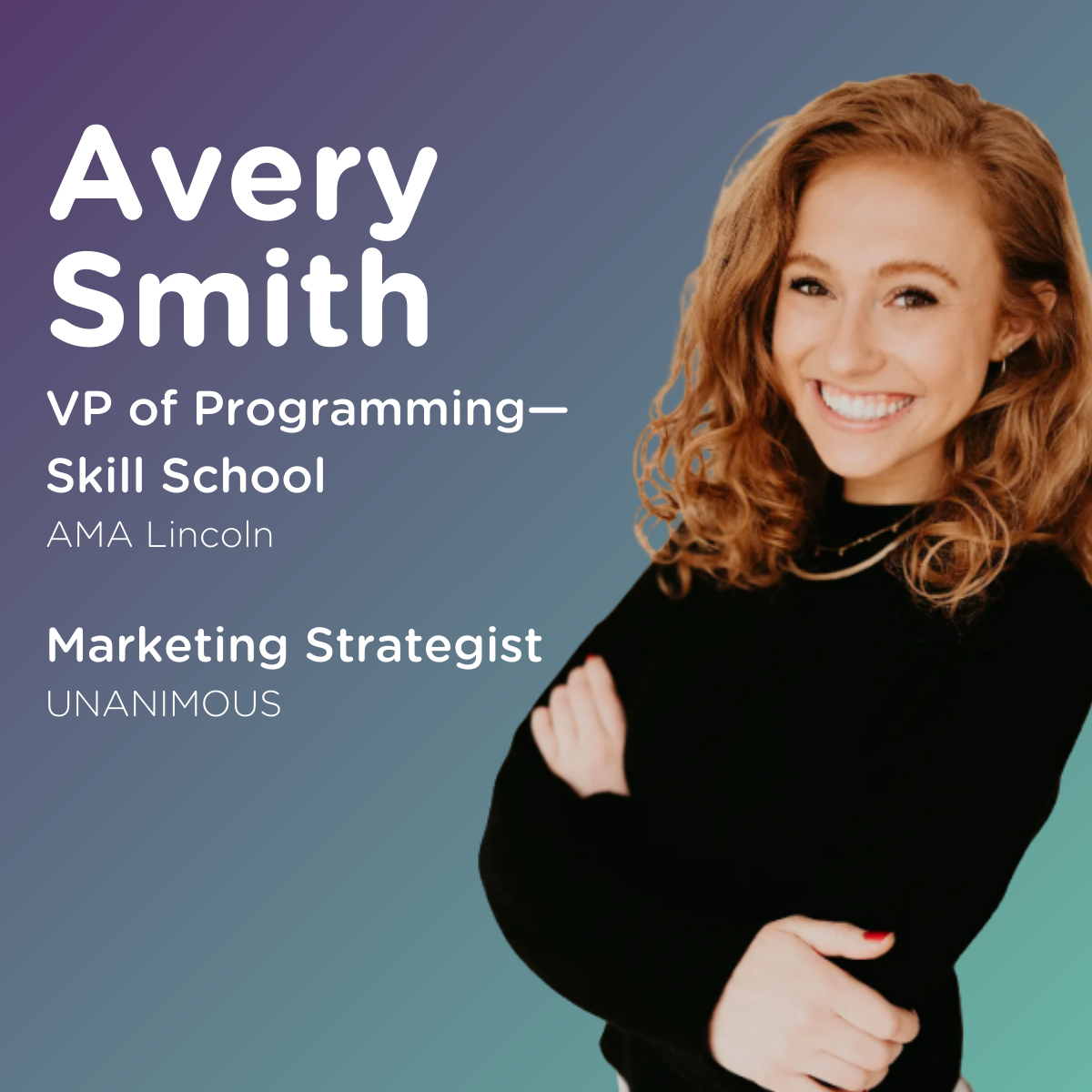 Headshot of Kylie Stearns with text "Kylie Stearns" "EVP of Membership"